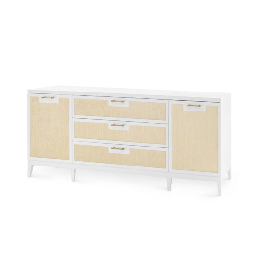Picture of ASTOR 3-DRAWER & 2-DOOR CABINET, WHITE