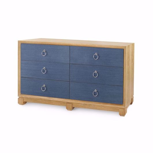Picture of CALVIN 6-DRAWER, NAVY BLUE