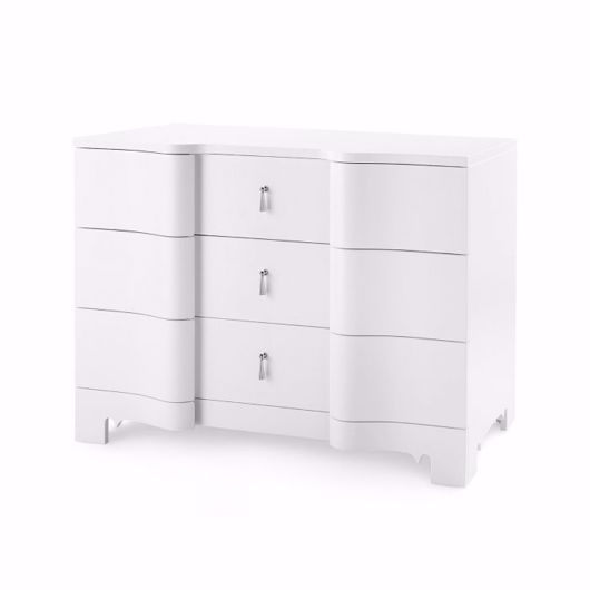 Picture of BRIGITTE LARGE 3-DRAWER, WHITE