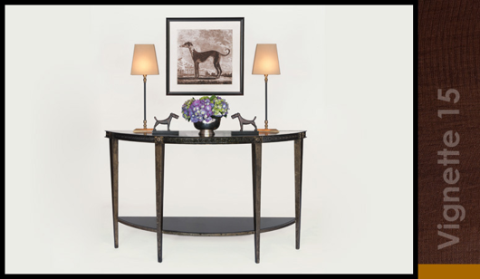 Picture of REGENT DEMI-LUNE TABLE