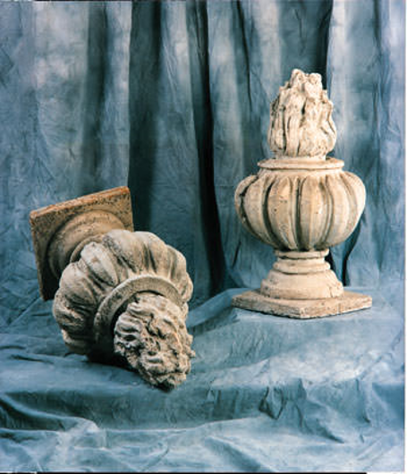 Picture of SUFFOLK LOBED URN W/ FLAME