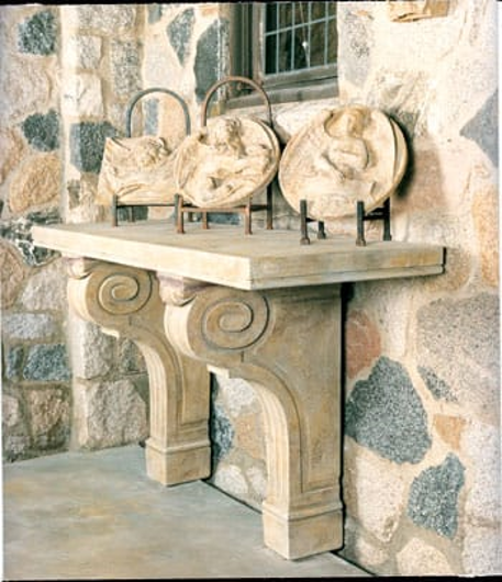 Picture of SCROLLED CORBEL CONSOLE BASE/PAIR