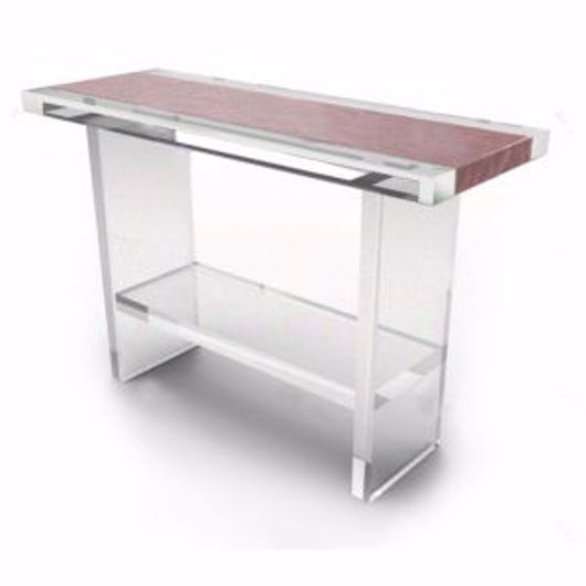 Picture of LEATHER WRAP CONSOLE TABLE