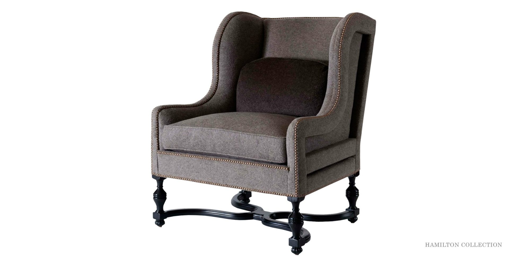Picture of LAURO WING CHAIR AND OTTOMAN