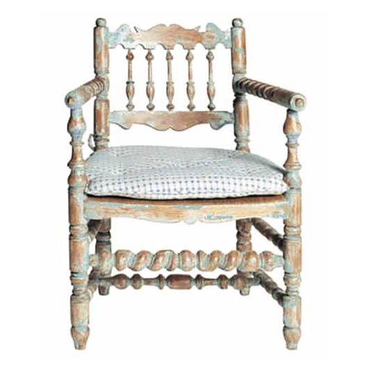 Picture of SHORT ENGLISH SPINDLE BACK DINING ARMCHAIR