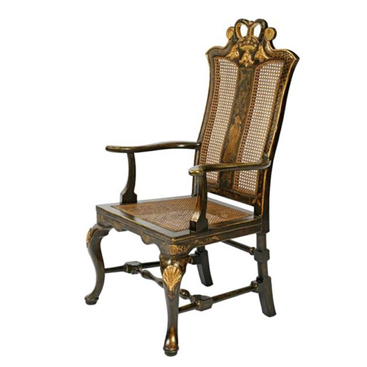 Picture of CHINESE CHIPPENDALE DINING ARMCHAIR