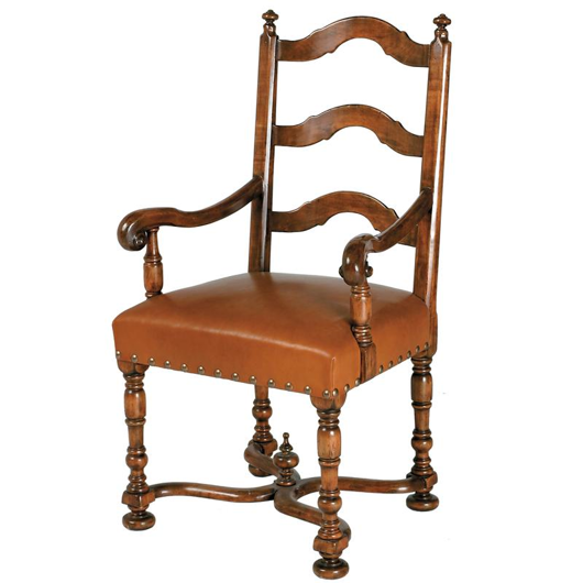 Picture of LOUIS XIII LADDER BACK DINING ARMCHAIR