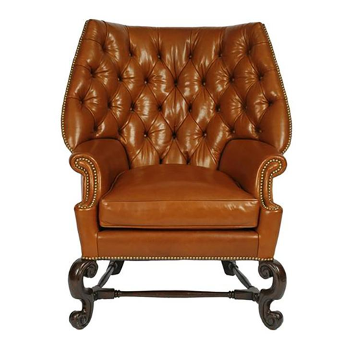 Picture of TUFTED CAROLEAN COWL WING CHAIR