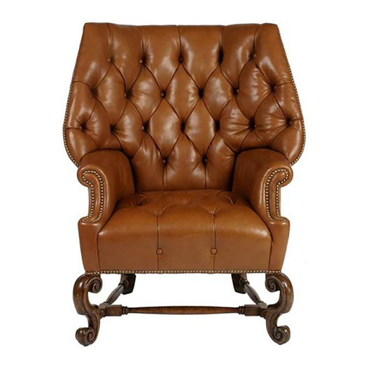 Picture of FULLY TUFTED CAROLEAN COWL WING CHAIR