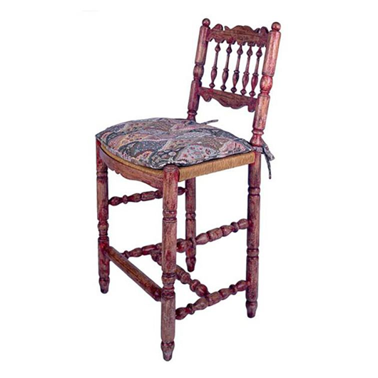 Picture of ARMLESS ENGLISH SPINDLE BACK BAR STOOL
