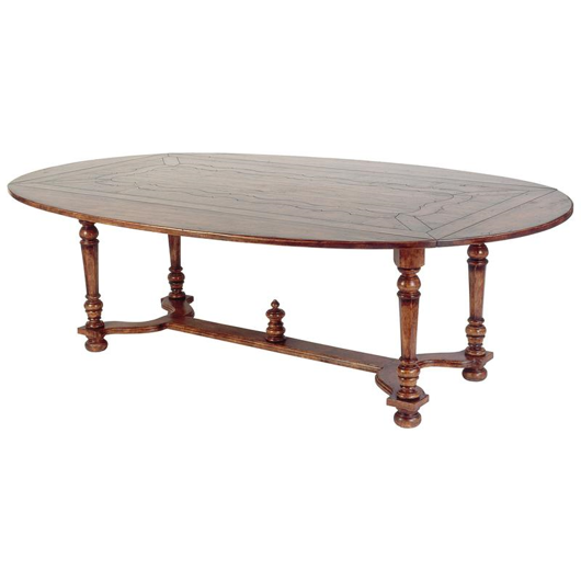 Picture of WILLIAM & MARY RECTANGLE TO OVAL DINING TABLE
