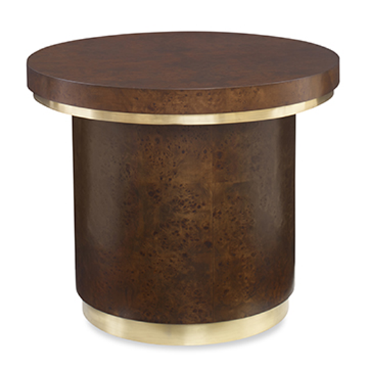 Picture of BURL ROUND END TABLE