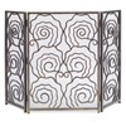 Picture of SPIRAL 3-PANEL FIREPLACE SCREEN