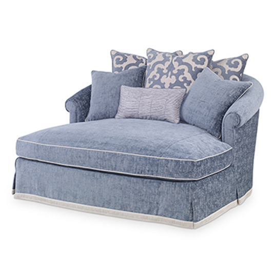 Picture of JOSEPHINE DOUBLE CHAISE - SKIRTED
