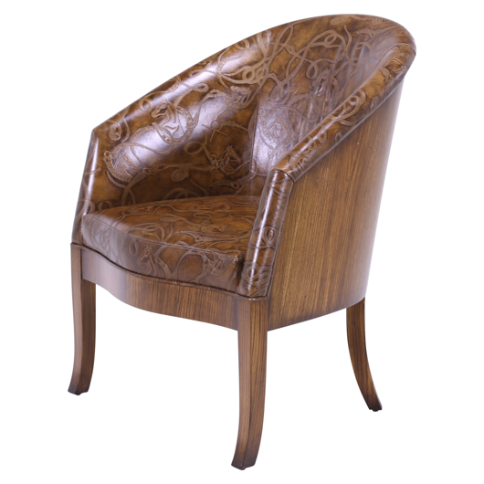 Picture of ZEBRAWOOD TUB CHAIR