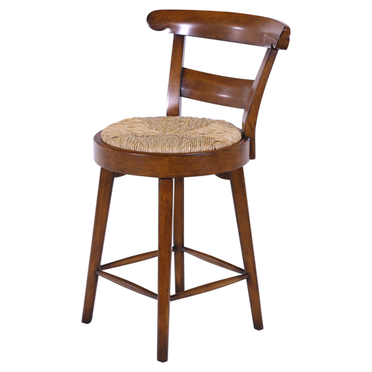 Picture of COUNTRY FRENCH HAND CARVED BARSTOOL