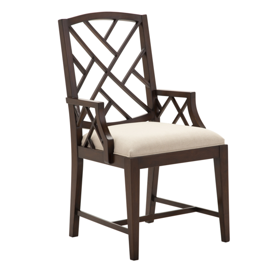 Picture of FRETWORK DINING ARM CHAIR
