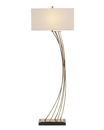 Picture of CAMBERED BRASS FLOOR LAMP