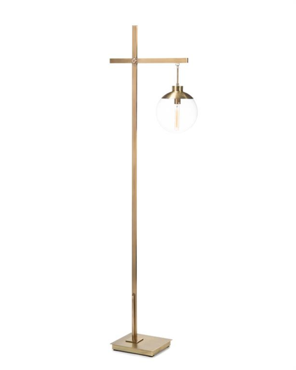Picture of BRASS GLOBE FLOOR LAMP