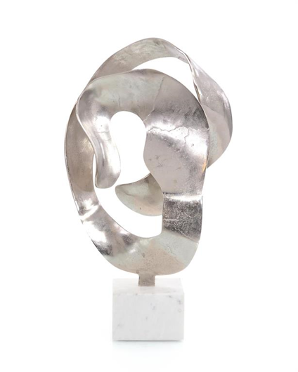 Picture of ORGANIC LOOPED SCULPTURE IN NICKEL