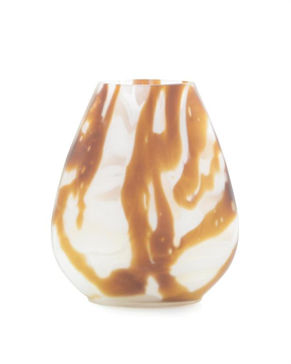 Picture of CARAMEL AND CREAM GLASS VASE