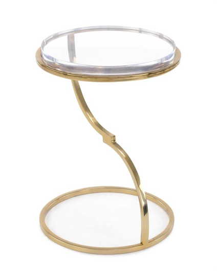 Picture of ANTIQUE BRASS ACCENT TABLE