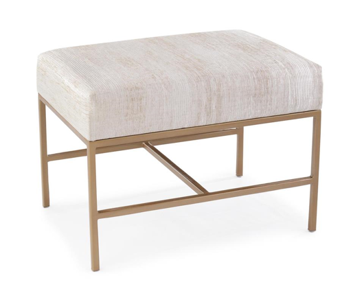 Picture of FONTANNE GOLD UPHOLSTERED OTTOMAN