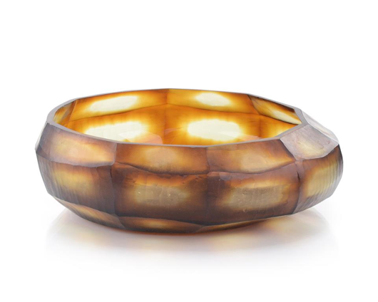 Picture of WINDOWPANES IN CARAMEL BOWL