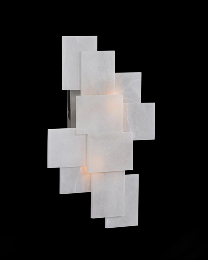 Picture of ALABASTER WALL SCONCE WITH A NOD TO MONDRIAN