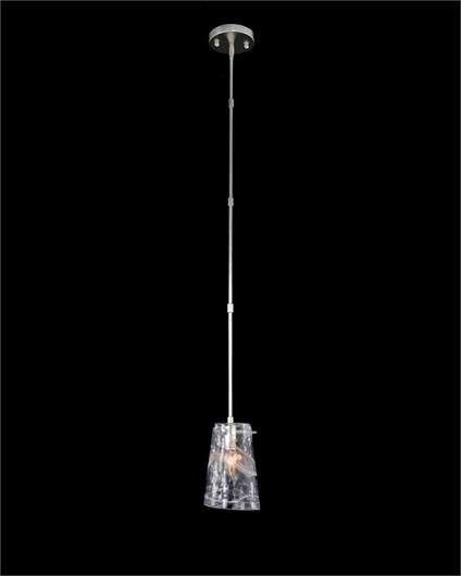 Picture of DULCET:  SINGLE DROPLIGHT WITH GLASS FORMED SHADE