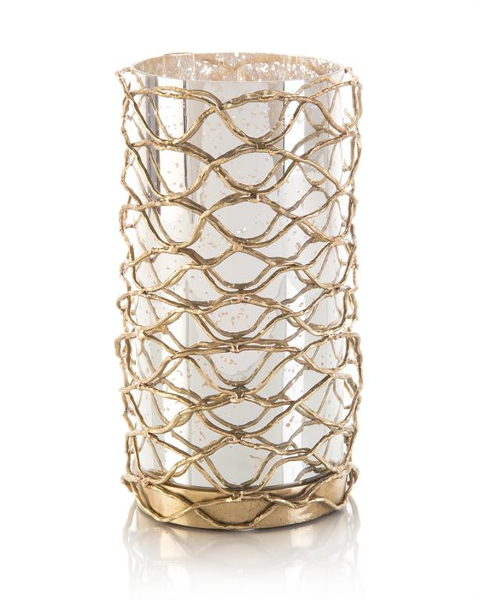 Picture of WOVEN BRASS CANDLEHOLDER I