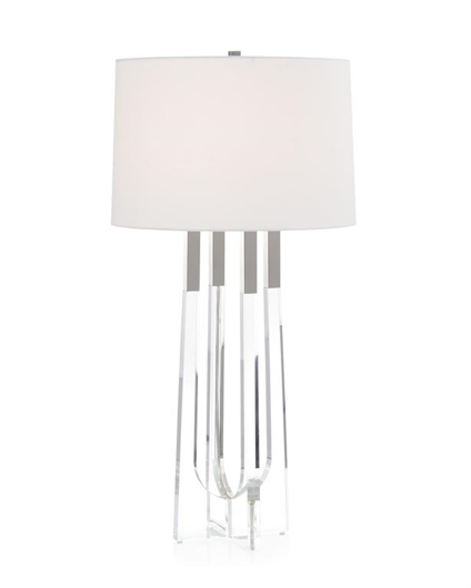 Picture of ACRYLIC TABLE LAMP WITH POLISHED NICKEL
