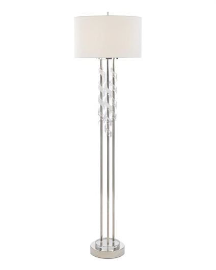 Picture of FLOOR LAMP WITH FROSTED GLASS SWIRLS