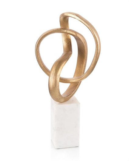 Picture of INTERTWINED SCULPTURE IN GOLD