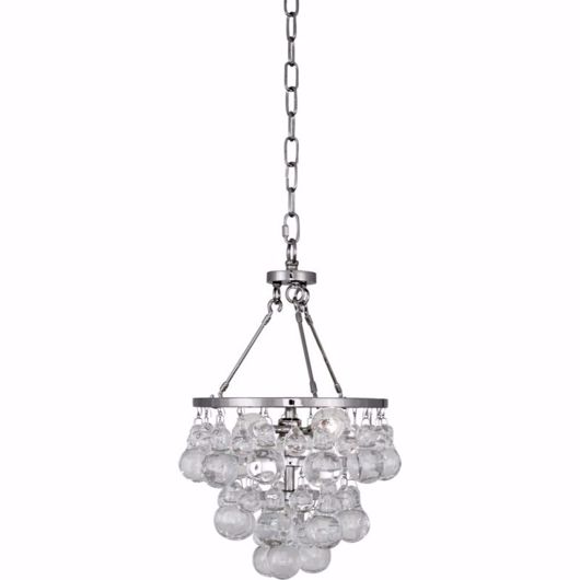 Picture of CLEAR ICE--SMALL CHANDELIER - POLISHED NICKEL