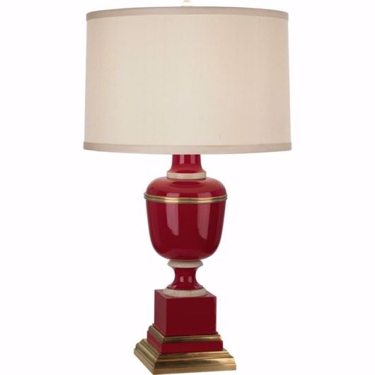 Picture of TOLE ACCENT LAMP - RED