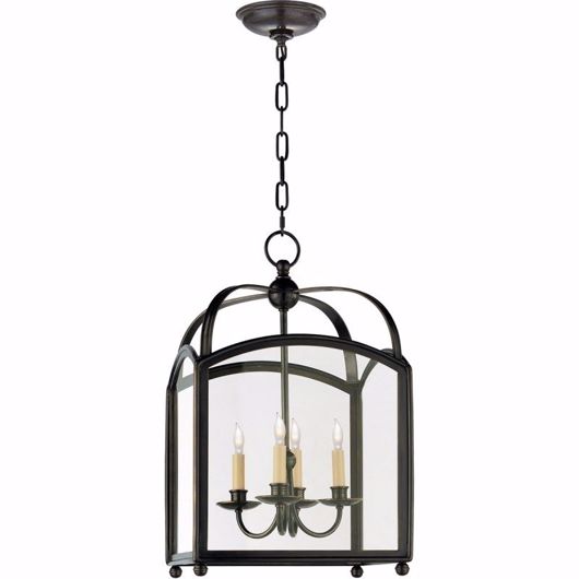 Picture of ARCH TOP SMALL LANTERN - BRONZE