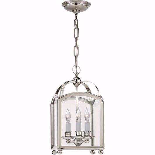 Picture of ARCH TOP MINI LANTERN - POLISHED NICKEL