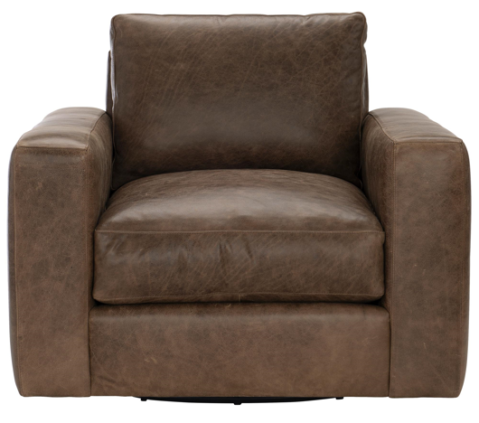 Picture of DAWKINS LEATHER SWIVEL CHAIR