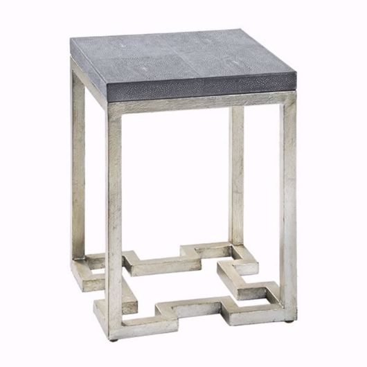Picture of GEOMETRIC CHARCOAL ACCENT TABLE