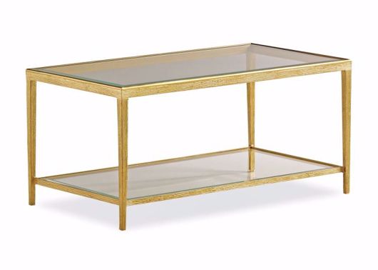 Picture of JINX BRASS RECTANGLE COCKTAIL TABLE
