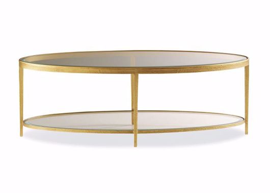 Picture of JINX BRASS OVAL COCKTAIL TABLE