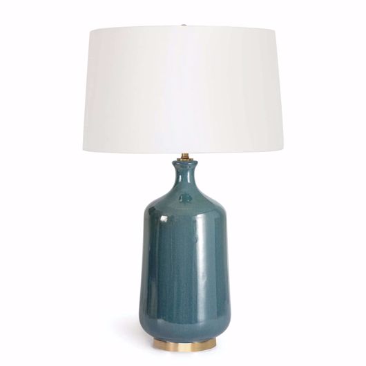 Picture of GLACE CERAMIC TABLE LAMP (BLUE)