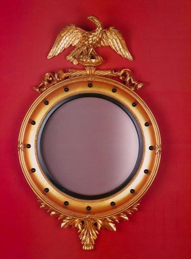 Picture of FEDERALIST STYLE ROUND EAGLE MIRROR