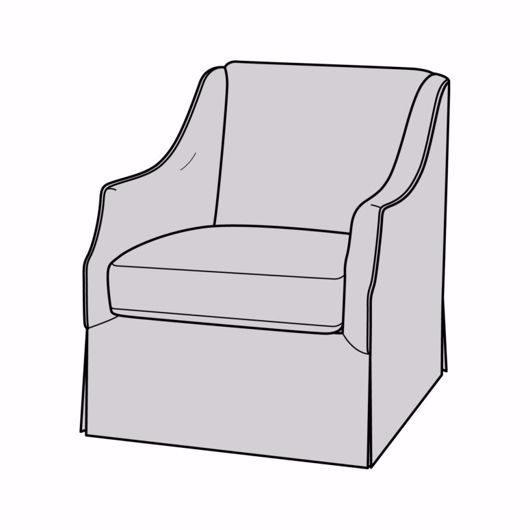 Picture of HENDERSON SKIRTED CHAIR