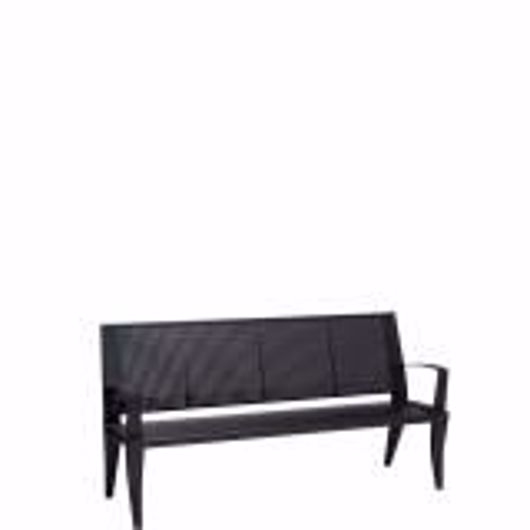Picture of DISTRICT 6' BENCH WITH BACK AND ARMS, SQUARE PATTERN