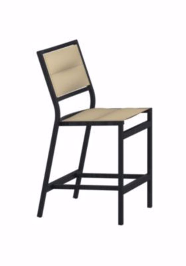 Picture of CABANA CLUB PADDED SLING ARMLESS COUNTER HEIGHT STOOL