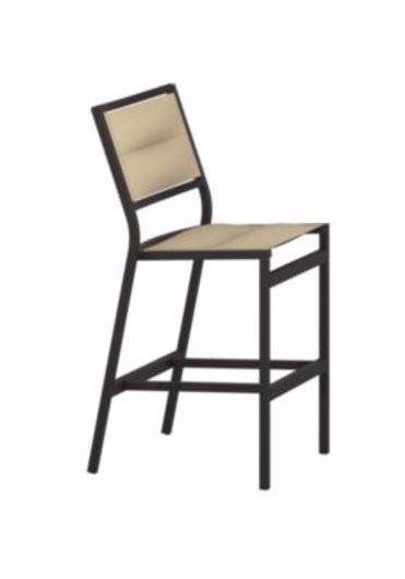Picture of CABANA CLUB PADDED SLING ARMLESS STATIONARY BAR STOOL