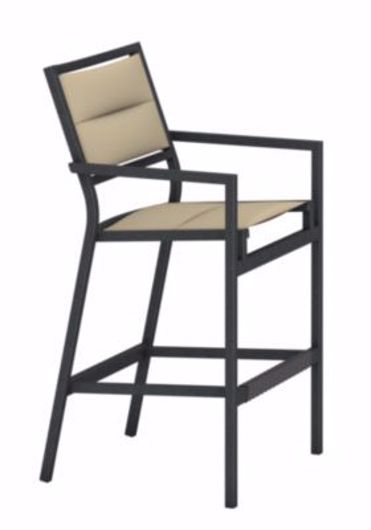 Picture of CABANA CLUB PADDED SLING STATIONARY BAR STOOL