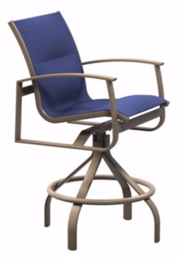 Picture of MAINSAIL PADDED SLING SWIVEL BAR STOOL